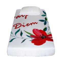 Carpe Diem  Fitted Sheet (single Size) by Valentinaart