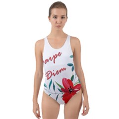 Carpe Diem  Cut-out Back One Piece Swimsuit by Valentinaart