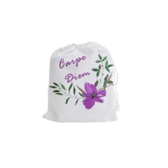 Carpe Diem  Drawstring Pouches (small)  by Valentinaart