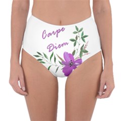 Carpe Diem  Reversible High-waist Bikini Bottoms by Valentinaart