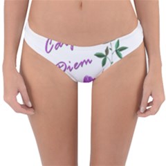 Carpe Diem  Reversible Hipster Bikini Bottoms by Valentinaart