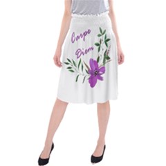 Carpe Diem  Midi Beach Skirt by Valentinaart