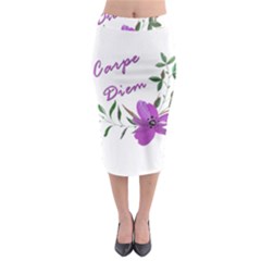 Carpe Diem  Midi Pencil Skirt by Valentinaart