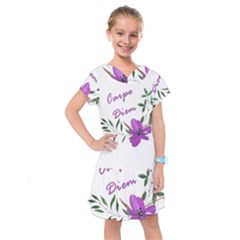 Carpe Diem  Kids  Drop Waist Dress by Valentinaart