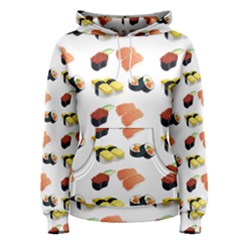 Sushi Pattern Women s Pullover Hoodie by Valentinaart