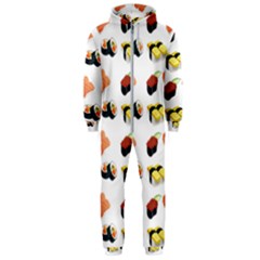 Sushi Pattern Hooded Jumpsuit (men)  by Valentinaart