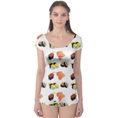 Sushi Pattern Boyleg Leotard  by Valentinaart