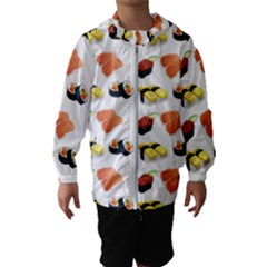 Sushi Pattern Hooded Wind Breaker (kids) by Valentinaart