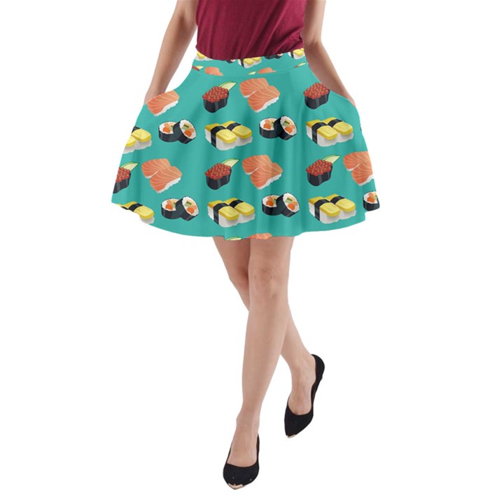 Sushi pattern A-Line Pocket Skirt