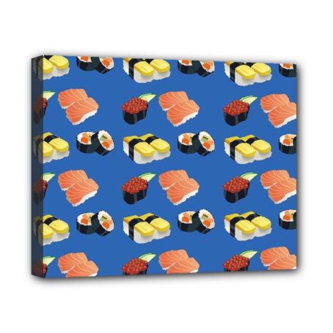 Sushi Pattern Canvas 10  X 8  by Valentinaart