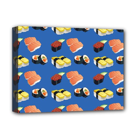 Sushi Pattern Deluxe Canvas 16  X 12   by Valentinaart