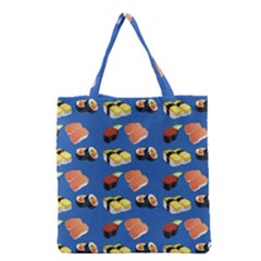 Sushi Pattern Grocery Tote Bag by Valentinaart