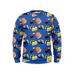 Sushi Pattern Kids  Sweatshirt by Valentinaart