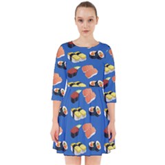 Sushi Pattern Smock Dress by Valentinaart