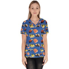 Sushi Pattern Scrub Top