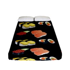 Sushi Pattern Fitted Sheet (full/ Double Size) by Valentinaart