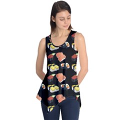 Sushi Pattern Sleeveless Tunic by Valentinaart