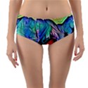 Magic cube abstract art Reversible Mid-Waist Bikini Bottoms View1