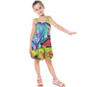 Magic cube abstract art Kids  Sleeveless Dress View1