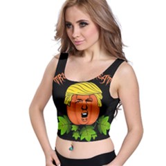 Trump Or Treat  Crop Top by Valentinaart