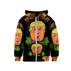 Trump Or Treat  Kids  Zipper Hoodie by Valentinaart