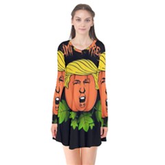 Trump Or Treat  Flare Dress by Valentinaart