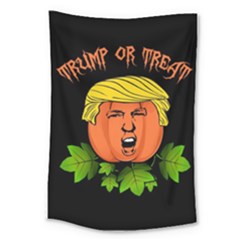 Trump Or Treat  Large Tapestry by Valentinaart