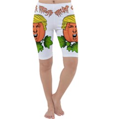 Trump Or Treat  Cropped Leggings  by Valentinaart