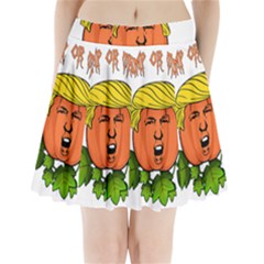 Trump Or Treat  Pleated Mini Skirt by Valentinaart