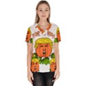 Trump or treat  Scrub Top View1