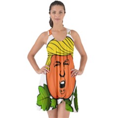 Trump Or Treat  Show Some Back Chiffon Dress by Valentinaart