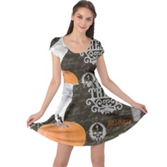 Vintage Halloween Cap Sleeve Dress by Valentinaart