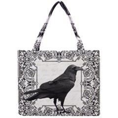 Vintage Halloween Raven Mini Tote Bag