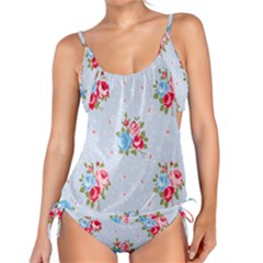 Cute Shabby Chic Floral Pattern Tankini Set by NouveauDesign