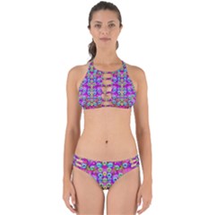 Festive Metal And Gold In Pop Art Perfectly Cut Out Bikini Set by pepitasart