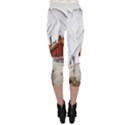 french coffee style abstract art Capri Leggings  View2