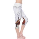 french coffee style abstract art Capri Leggings  View4