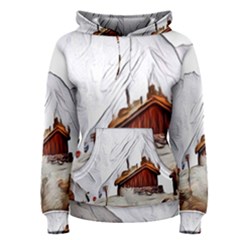 french coffee style abstract art Women s Pullover Hoodie