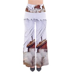 french coffee style abstract art Pants