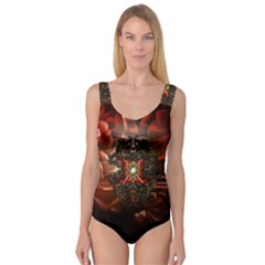 Wonderful Floral Design With Diamond Princess Tank Leotard  by FantasyWorld7