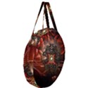 Wonderful Floral Design With Diamond Giant Round Zipper Tote View3