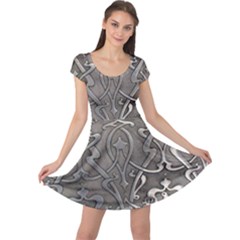 Art Nouveau Silver Cap Sleeve Dress by NouveauDesign