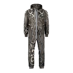 Art Nouveau Silver Hooded Jumpsuit (kids)