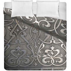 Art Nouveau Silver Duvet Cover Double Side (king Size) by NouveauDesign