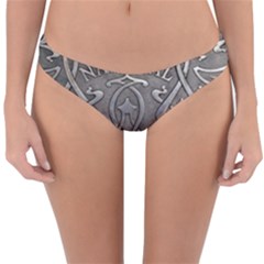 Art Nouveau Silver Reversible Hipster Bikini Bottoms by NouveauDesign