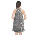 Art nouveau silver Halter Neckline Chiffon Dress  View2