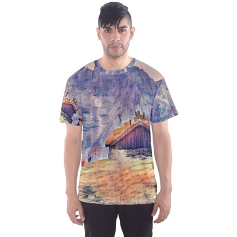 Impressionism Men s Sports Mesh Tee by NouveauDesign