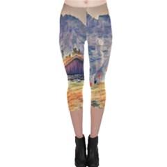 Impressionism Capri Leggings  by NouveauDesign