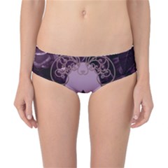 Soft Violett Floral Design Classic Bikini Bottoms by FantasyWorld7