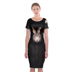 Evil Rabbit Classic Short Sleeve Midi Dress by Valentinaart